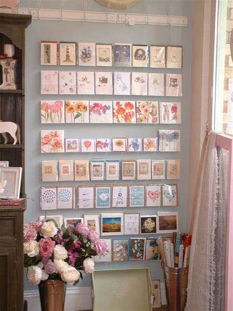 wall mounted greeting card display.